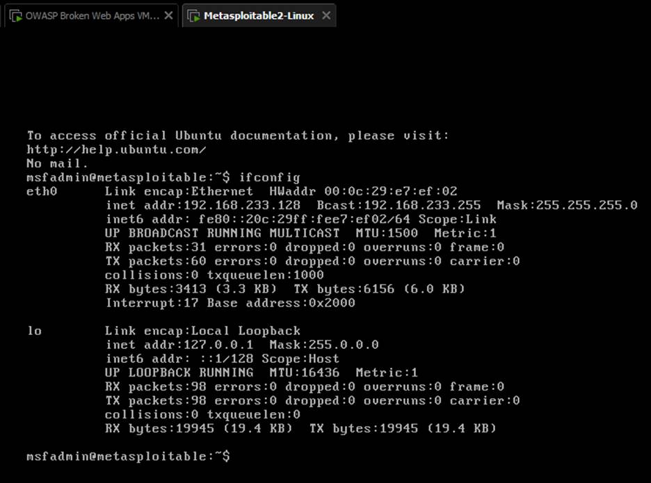 Verifying the Lab Setup